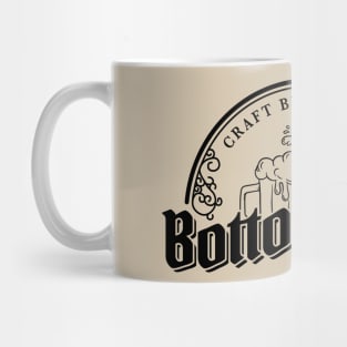 Bottoms Up (Black Logo) Mug